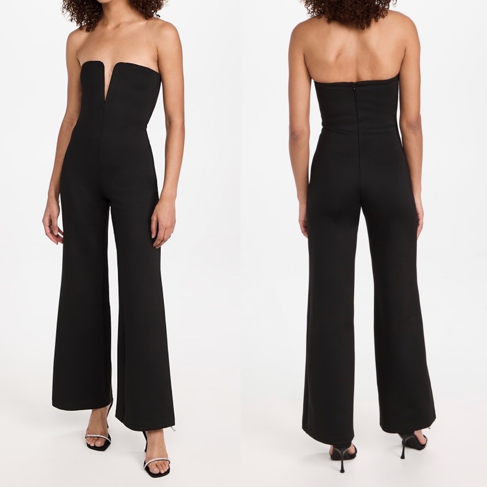 Good American Strapless‎ "V" Scuba Jumpsuit